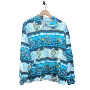 Vintage Alfred Dunner Trinidad Yacht Nautical Windbreaker Jacket Women Plus 18